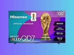 Uma TV Mini-LED de 100 polegadas e 144 Hz por menos de US$ 1.400 é o tipo de negócio que faz você reorganizar os móveis