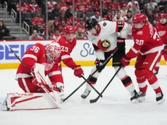 Resumo da NHL: Yakemchuk marca na estreia na NHL enquanto os senadores vencem os Red Wings por 3-2