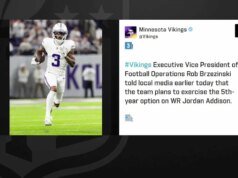 Pelissero: Vikings planejam exercer opção de 5º ano para WR Jordan Addison ‘The Insiders’