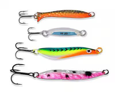 Pequenos médios metálicos para trutas grossas