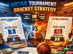 Pulando no fundo do meu pool da NCAA com IA