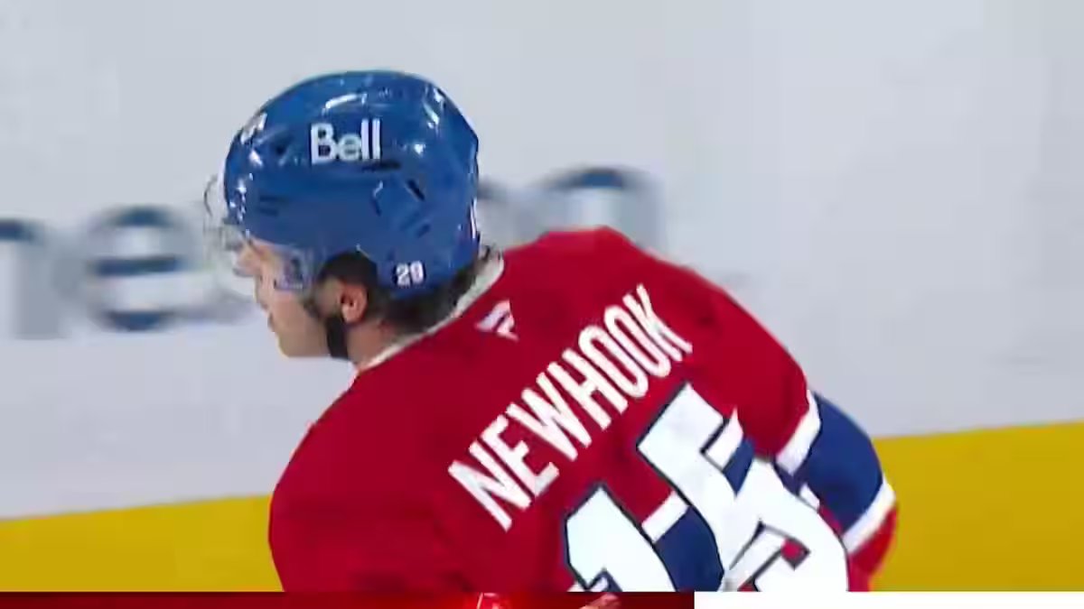 Alex Newhook responde à mensagem de Martin St-Louis