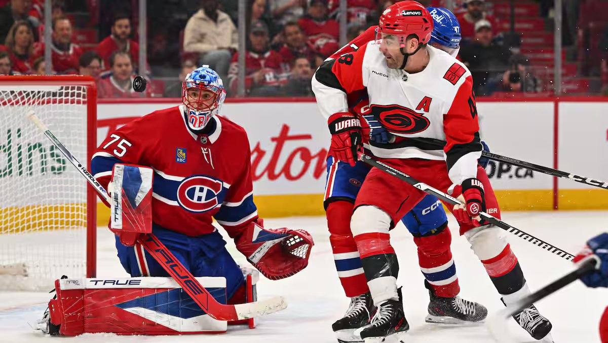Les Hurricanes tentam um total de 100 tiros e perdem quando o mesmo: le Canadien realiza um vol em Caroline