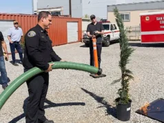 Equipes de bombeiros da Califórnia testam nova tecnologia que extingue chamas com ondas sonoras