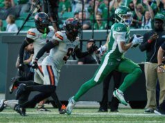 Trevor Harris acredita que os recebedores canadenses Dhel Duncan-Busby e Ajou Ajou poderiam ‘decolar’ para os Riders