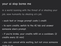 ‘Your AI Slop Bores Me’ dá a você a chance de ver como a salsicha é feita