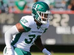 Kosi Onyeka, ex-zagueiro do Saskatchewan Roughriders, assina com o Berlin Thunder