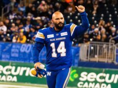 Sergio Castillo ganha dois prêmios da comunidade Winnipeg Blue Bombers