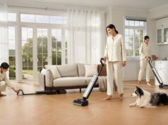 A limpeza de pisos duros se torna fácil quando os novos aspiradores Aero Wet-Dry da Dreame estão em funcionamento, agora com 20% de desconto