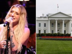 Casa Branca zomba de Kesha por causa da indignação da cantora com o uso “nojento” de música em postos militares; Ela responde: “Parem de usar minha música, pervertidos”