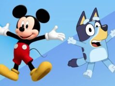 Mickey Mouse e Bluey estão oficialmente se cruzando e não estou emocionalmente preparado