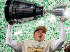 Brett Lauther não planeja se aposentar do CFL após ser liberado do Saskatchewan Roughriders