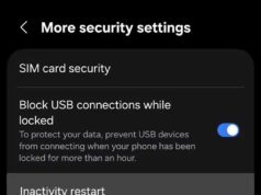 O novo recurso de segurança da Samsung reinicia seu telefone após 72 horas de inatividade
