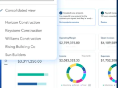 Qual software oferece conformidade contábil global?