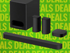 Este pacote Soundbar 5.1 tem desconto de $ 100