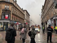 Glasgow chocado quando o fogo ‘como o Blitz’ destrói o prédio próximo à estação Central