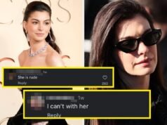 A co-estrela de Anne Hathaway a defendeu depois que um vídeo viral reacendeu afirmações de que ela é rude