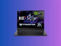 Um dos laptops para jogos de melhor valor disponíveis no momento: RTX 5070 Ti, 32 GB de RAM, OLED, Core Ultra 9 por US$ 1.549