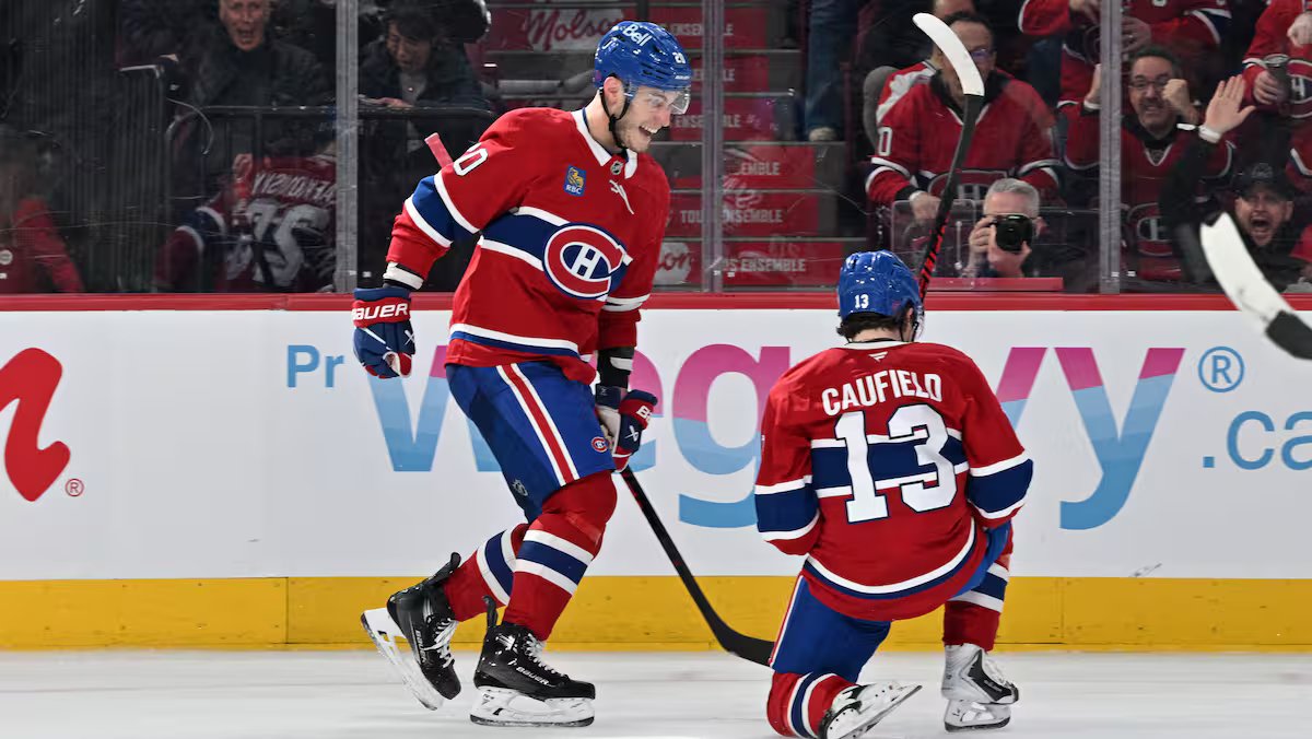 Caufield faz bis sauter le Centre Bell