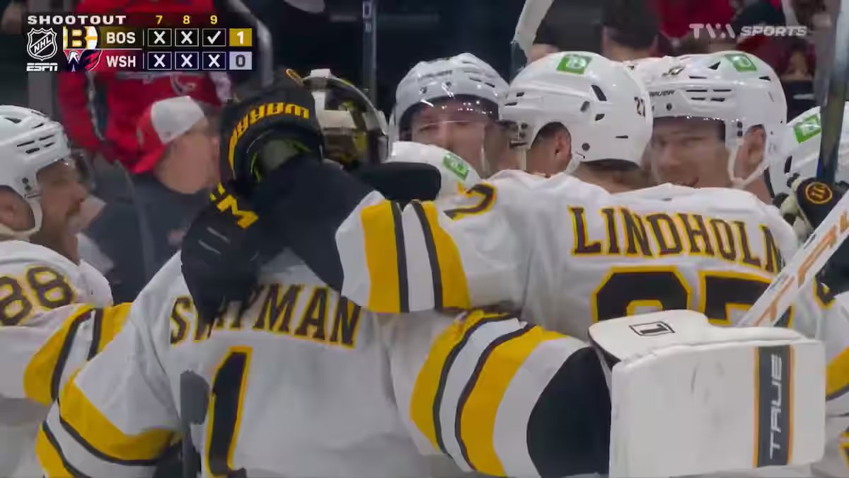 Les Bruins l’emportent au bout d’une longue sessão de tirs de barrage