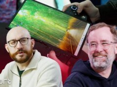 Vídeo dos mais recentes conceitos de laptop da Lenovo com telas tridimensionais, curvas e duplas