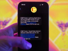 Não procure ofertas de liquidação de primavera. Enviaremos uma mensagem de texto diretamente para você