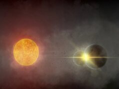 Astrônomos assistem com espanto enquanto dois planetas se chocam em torno de uma estrela próxima