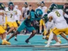 Malick Meiga exibe velocidade de elite para CFL e olheiros da NFL no Coastal Carolina Pro Day