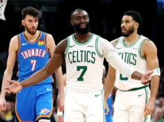 Jaylen Brown, Celtics, faz declaração contra o Thunder: ‘Acho que foi uma pequena vingança’
