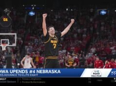 Iowa estende March Madness com vitória improvável sobre Nebraska