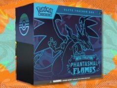 A Pokémon TCG Phantasmal Flames Elite Trainer Box está próxima do preço de mercado na Amazon – economize US$ 7 em comparação ao Walmart