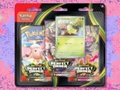 O Pokémon TCG Perfect Order 3-Pack Chikorita Blister está agora abaixo do preço de mercado na Amazon – save vs.