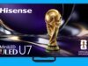 Hisense revela TVs 2026 U7 e U6 com MiniLEDs e pontos quânticos