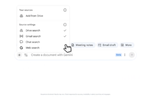 O Google adiciona novos recursos do Gemini ao Documentos, Planilhas, Apresentações e Drive