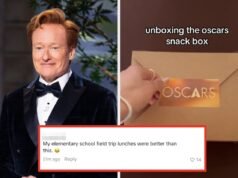 As pessoas estão genuinamente comparando a comida servida no Oscar deste ano com os “almoços do ensino fundamental”, e é uma bagunça