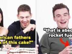 Herói Fiennes Tiffin e o "Jovem Sherlock" Elenco hilariamente experimente fast food americano pela primeira vez