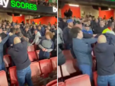 Thierno Barry posta vídeo de torcedores do Everton atacando seus amigos após derrota do Arsenal no Emirates Stadium