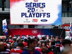 Correspondências de séries na tela gigante: um boleto mantido necessário para observar o Canadá no exterior do Center Bell