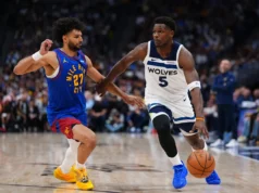 Edwards e Randle reúnem Timberwolves sobre Nuggets 119-114 para igualar a série em 1 cada