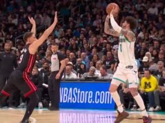 LaMelo Ball com 30 pontos contra Miami Heat