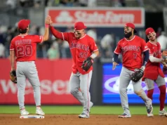Trout coloca os Angels à frente com o terceiro home run em 2 jogos, e desta vez Judge e Yankees não se recuperam