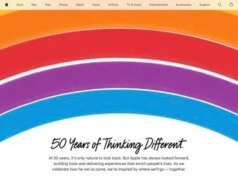 Apple comemora 50 anos com homenagem à página inicial animada