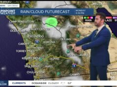 ABC 10News Identifique o clima com Max Goldwasser: Chuva com chance de trovoadas no domingo
