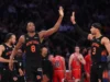 Os Knicks derrotaram os Bulls por 136 a 96 em um jogo que lideraram por 47 pontos