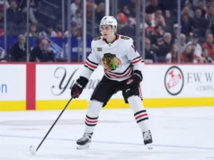Boisvert marca o primeiro gol da NHL na vitória dos Blackhawks sobre o Kraken por 4-2
