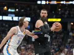 Nuggets vence pela 11ª vitória consecutiva, derrotando Thunder por 127-107 na batalha de reservas com a aproximação dos playoffs