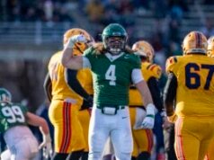 Seth Hundeby, escolhido do CFL Draft da Roughriders, é eleito o melhor atleta masculino da Universidade de Saskatchewan