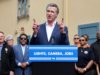 Com Gavin Newsom de saída, Hollywood trabalha para construir laços com seu sucessor