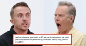 As pessoas estão aplaudindo a resposta de Bryan Cranston a Frankie Muniz dizendo que ele “queria matar” Skyler enquanto assistia “Breaking Bad” porque “tudo o que ela fez foi reclamar”