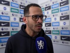 Liam Rosenior admite que apenas três jogadores do Chelsea “deram tudo” na derrota do Brighton